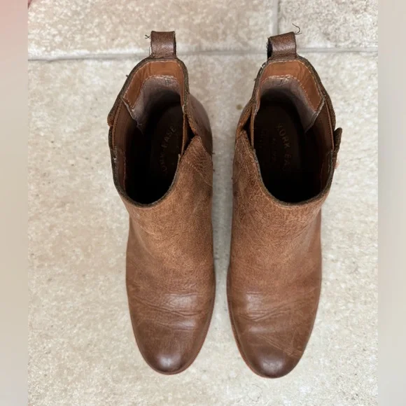 Kork-Ease Tan Leather Ankle Booties - Picture 7 of 8